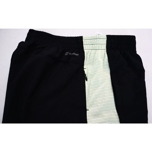 adidas HE9259 Mens Sz XL Black/Almost Lime/Reflect Own The Run 7" Running Shorts - Picture 9 of 11